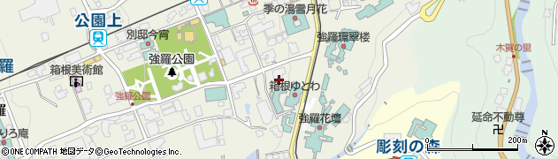 神奈川県足柄下郡箱根町強羅1300周辺の地図