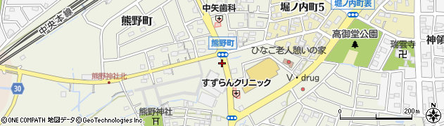 愛知県春日井市熊野町1511周辺の地図
