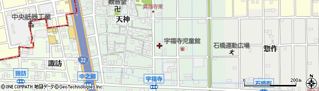 愛知県北名古屋市宇福寺長田9周辺の地図