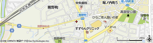 愛知県春日井市熊野町1502周辺の地図