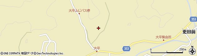 愛知県豊田市大平町（前田）周辺の地図