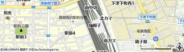 愛知県稲沢市下津町鳥帽子周辺の地図