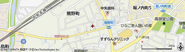 愛知県春日井市熊野町2040周辺の地図