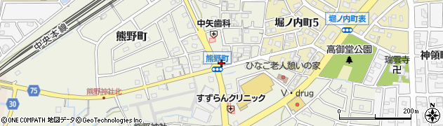 愛知県春日井市熊野町1541周辺の地図