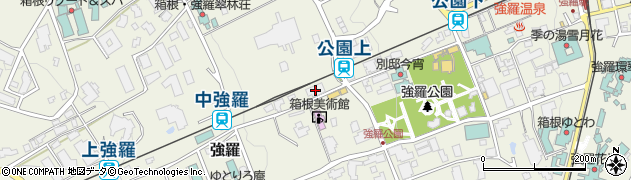 神奈川県足柄下郡箱根町強羅1300-88周辺の地図