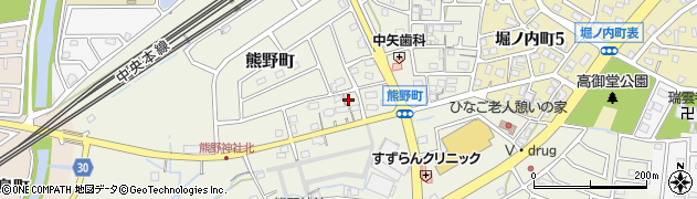 愛知県春日井市熊野町2017周辺の地図