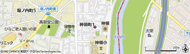 愛知県春日井市神領町1丁目周辺の地図