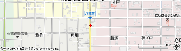 愛知県北名古屋市石橋一本杉周辺の地図
