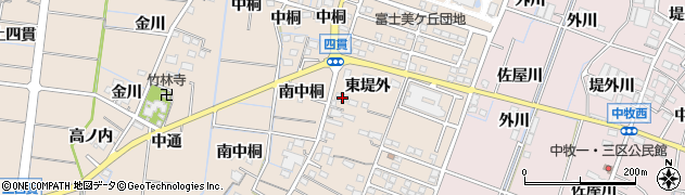 愛知県稲沢市祖父江町四貫東堤外1137周辺の地図