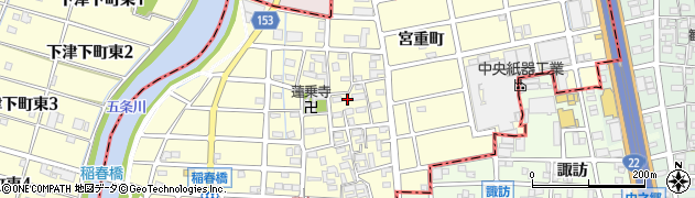 愛知県清須市春日宮重町226周辺の地図