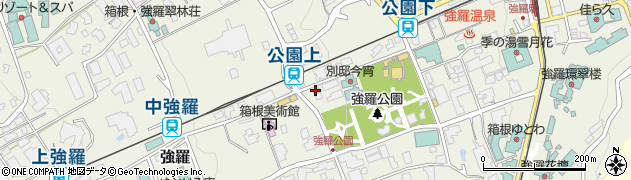 神奈川県足柄下郡箱根町強羅1300-423周辺の地図