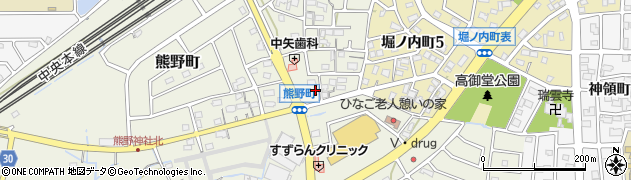 愛知県春日井市熊野町1969周辺の地図