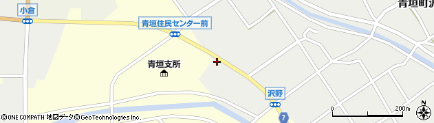 兵庫県丹波市青垣町沢野106周辺の地図