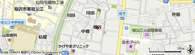 愛知県稲沢市祖父江町桜方（螺谷）周辺の地図