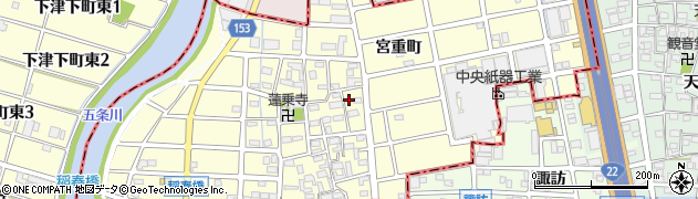愛知県清須市春日宮重町211周辺の地図