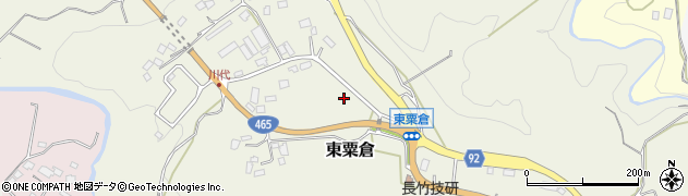 千葉県君津市東粟倉周辺の地図