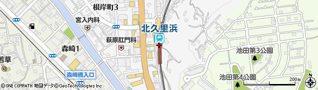 北久里浜駅周辺の地図