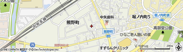 愛知県春日井市熊野町2029周辺の地図