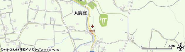 静岡県富士宮市大鹿窪周辺の地図