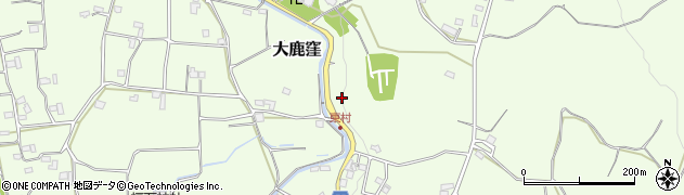 静岡県富士宮市大鹿窪周辺の地図