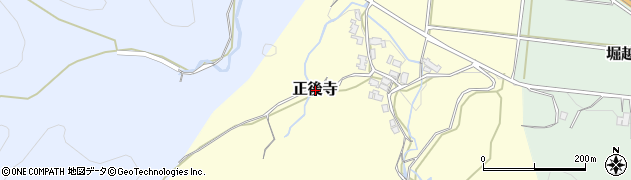 京都府福知山市正後寺周辺の地図