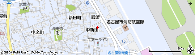 愛知県豊山町（西春日井郡）豊場（中新田）周辺の地図