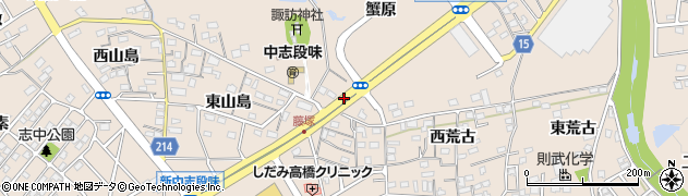 愛知県名古屋市守山区中志段味（蟹原）周辺の地図