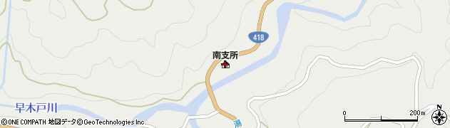 天龍村南支所周辺の地図