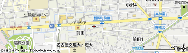 愛知県稲沢市稲沢町前田周辺の地図
