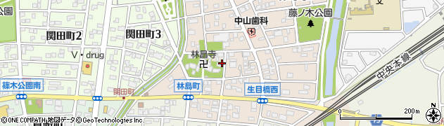愛知県春日井市林島町周辺の地図
