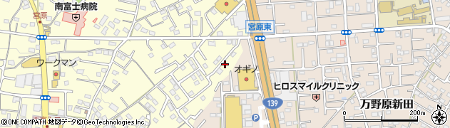 静岡県富士宮市宮原454周辺の地図