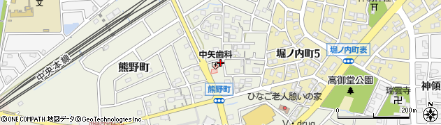 愛知県春日井市熊野町1972周辺の地図