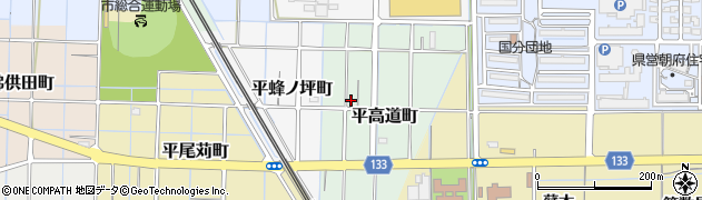 愛知県稲沢市平高道町周辺の地図