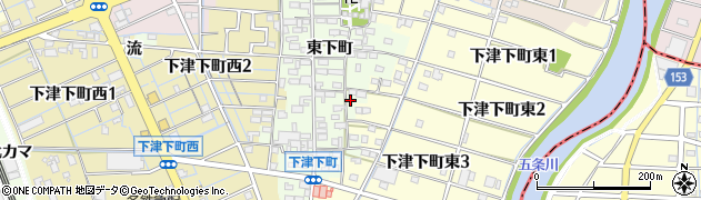 愛知県稲沢市下津町（西知光寺）周辺の地図