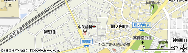 愛知県春日井市熊野町1974周辺の地図