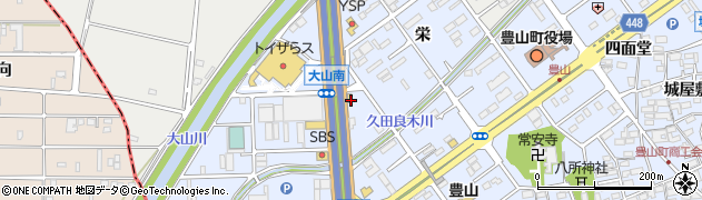 松屋 豊山店周辺の地図