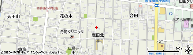 愛知県北名古屋市鹿田永塚周辺の地図