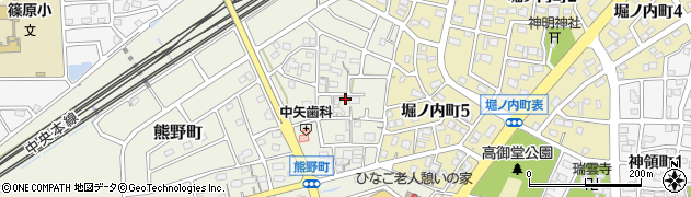 愛知県春日井市熊野町1960周辺の地図