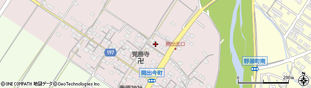 滋賀県彦根市開出今町周辺の地図