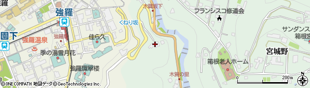 神奈川県足柄下郡箱根町木賀953周辺の地図