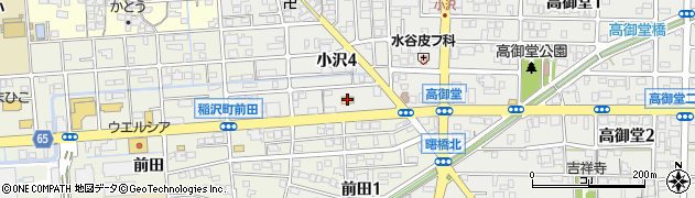 ローソン稲沢小沢四丁目店周辺の地図