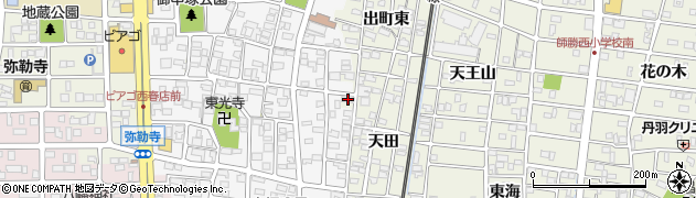 愛知県北名古屋市鹿田北天田258周辺の地図