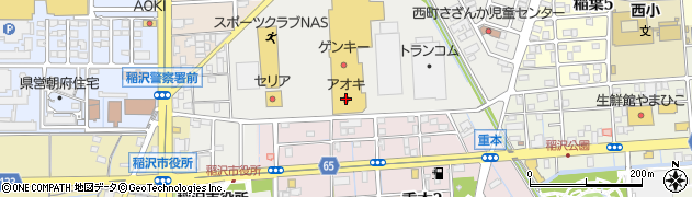 アオキスーパーニッケタウン稲沢店周辺の地図