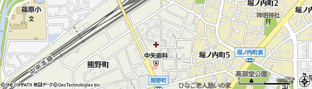 愛知県春日井市熊野町1991周辺の地図