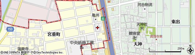 愛知県清須市春日宮重町528周辺の地図
