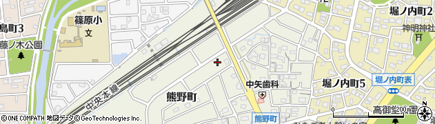 愛知県春日井市熊野町2128周辺の地図