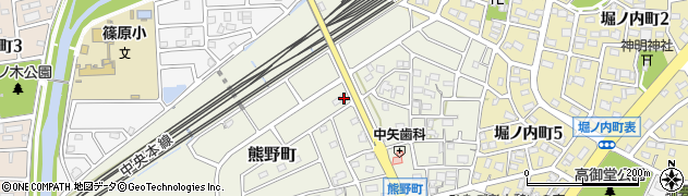 愛知県春日井市熊野町2111周辺の地図
