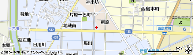 愛知県稲沢市片原一色町深曽周辺の地図