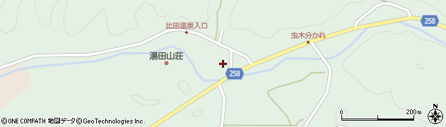比田温泉湯田山荘周辺の地図