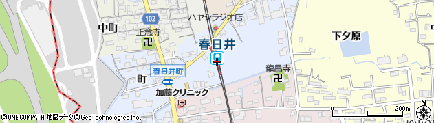 春日井駅周辺の地図